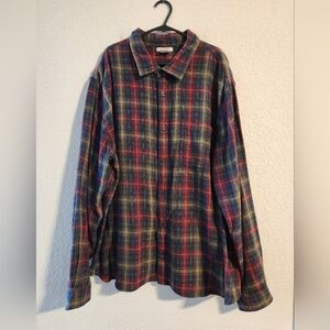 Carbon 2 Cobalt Men’s long sleeve flannel shirt size XL
